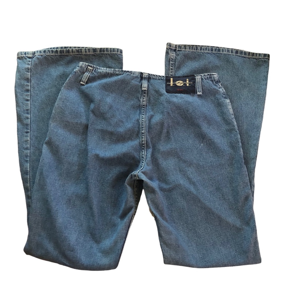 Vintage L.E.I. Bell Bottom Penny Lane Retro Jeans. Y2K. 100% Cotton. Size 7 - Picture 4 of 12